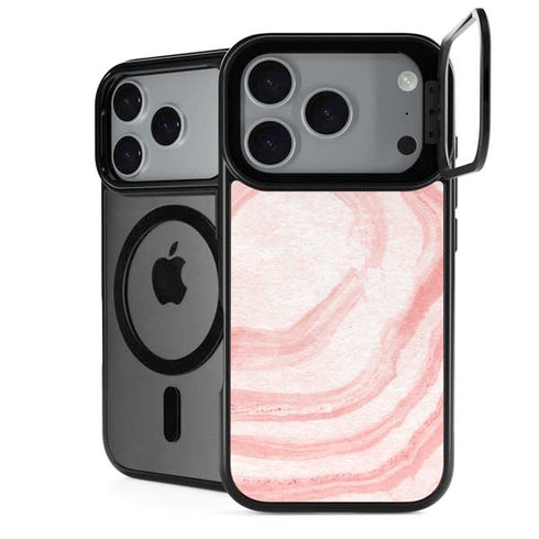 Marbleized Pink iPhone 18 Pro Kickstand Case
