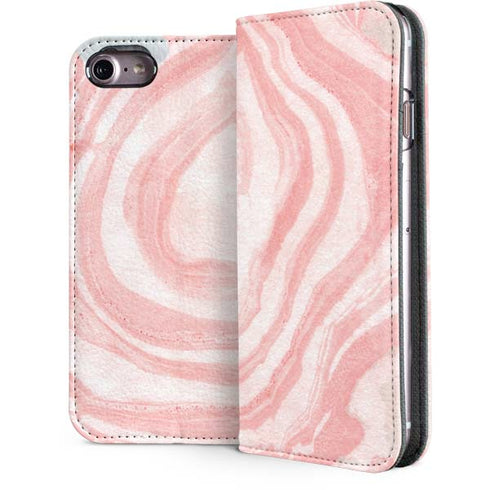Marbleized Pink iPhone 7 Folio Case