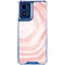 Marbleized Pink Moto G 5G (2024) Clear Case