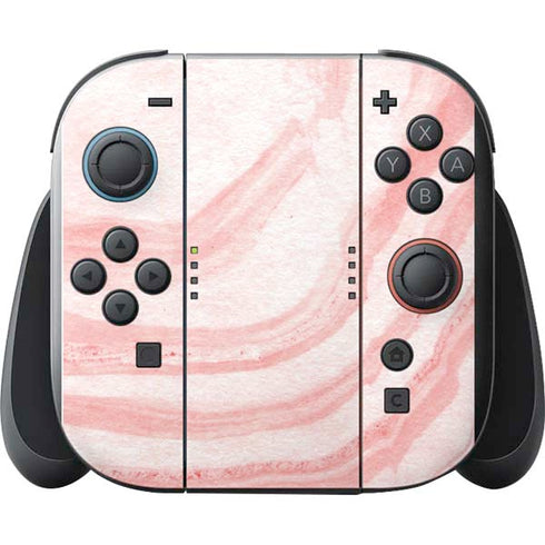 Marbleized Pink Nintendo Switch 2 (2025) with Joy-Con Skin