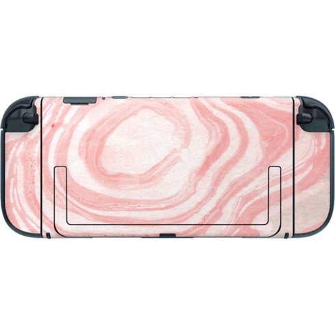 Marbleized Pink Nintendo Switch 2 (2025) with Joy-Con Skin