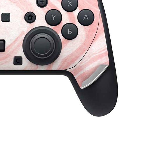 Marbleized Pink Nintendo Switch 2 (2025) Pro Controller Skin