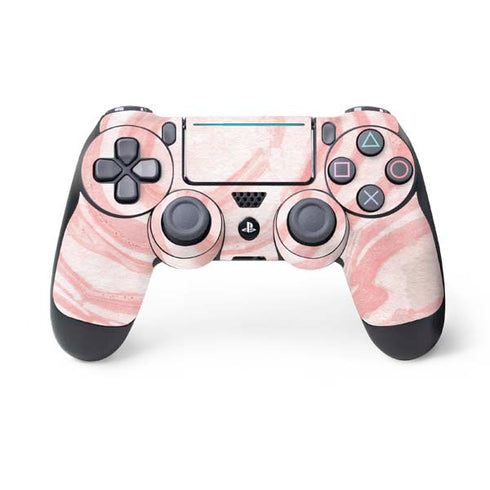 Marbleized Pink PlayStation PS4 Skins