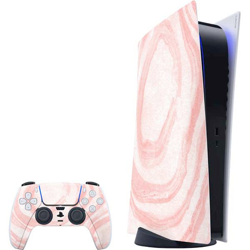 Marbleized Pink PlayStation PS5 Skins