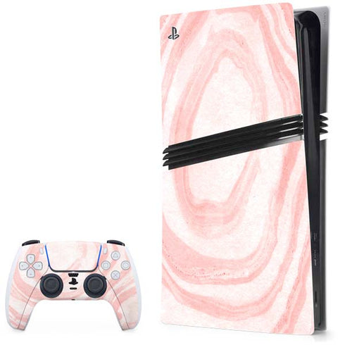 Marbleized Pink PS5 Pro Bundle Skin