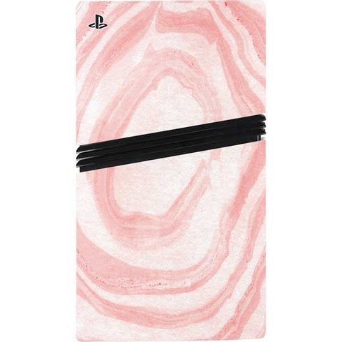 Marbleized Pink PS5 Pro Console Skin