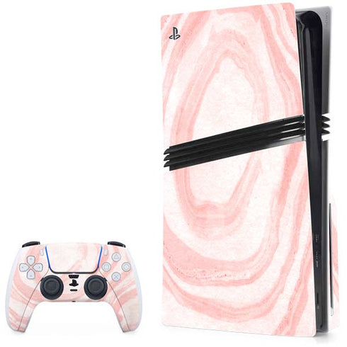 Marbleized Pink PlayStation PS5 Skins