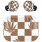 Marijuana Brown Checkered Amazon Echo Buds Skin