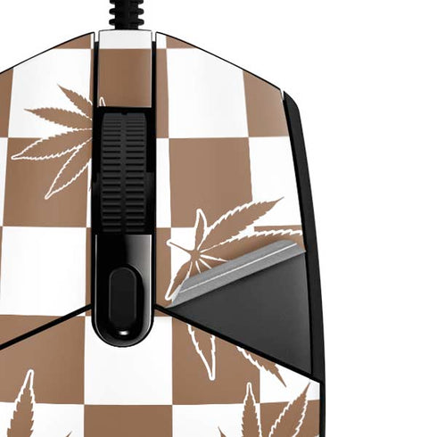Marijuana Brown Checkered G203 Prodigy RGB Wired Gaming Mouse Skin