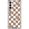 Marijuana Brown Checkered Galaxy A16 5G Clear Case