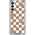 Marijuana Brown Checkered Galaxy A16 5G Clear Case