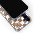 Marijuana Brown Checkered Galaxy A35 5G Clear Case