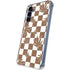 Marijuana Brown Checkered Galaxy A55 5G Clear Case