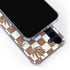 Marijuana Brown Checkered Galaxy A55 5G Clear Case