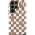 Marijuana Brown Checkered Galaxy S23 Ultra Pro Case