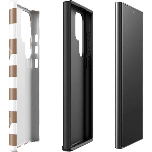 Marijuana Brown Checkered Galaxy S23 Ultra Pro Case