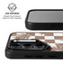 Marijuana Brown Checkered Galaxy S24 FE Kickstand Case