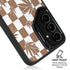 Marijuana Brown Checkered Galaxy S24 FE Kickstand Case