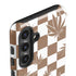 Marijuana Brown Checkered Galaxy S25 Impact Case