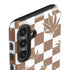 Marijuana Brown Checkered Galaxy S25 Plus Impact Case