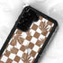 Marijuana Brown Checkered Galaxy S24 Plus Waterproof Case