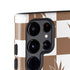 Marijuana Brown Checkered Galaxy S25 Ultra Impact Case