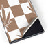 Marijuana Brown Checkered Galaxy S25 Ultra Skin