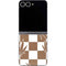 Marijuana Brown Checkered Galaxy Z Flip6 Skin