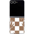 Marijuana Brown Checkered Galaxy Z Flip6 Skin