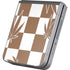 Marijuana Brown Checkered Galaxy Z Flip6 Skin