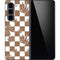 Marijuana Brown Checkered Galaxy Z Fold5 5G Skin