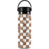 Marijuana Brown Checkered Hydro Flask 20oz Wide Mouth Skin