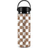 Marijuana Brown Checkered Hydro Flask 20oz Wide Mouth Skin