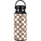Marijuana Brown Checkered Hydro Flask 32oz Wide Mouth Skin