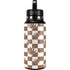 Marijuana Brown Checkered Hydro Flask 32oz Wide Mouth Skin