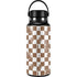 Marijuana Brown Checkered Hydro Flask 32oz Wide Mouth Skin