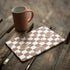 Marijuana Brown Checkered iPad Skins