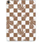 Marijuana Brown Checkered Apple iPad Pro Skin