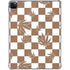 Marijuana Brown Checkered iPad Pro 11in (2024) Clear Case