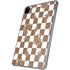Marijuana Brown Checkered iPad Pro 11in (2024) Clear Case