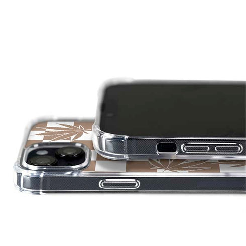 Marijuana Brown Checkered iPhone 14 MagSafe Case