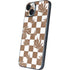 Marijuana Brown Checkered iPhone 15 Skin