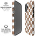 Marijuana Brown Checkered iPhone 16 Magsafe Impact Case