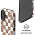 Marijuana Brown Checkered iPhone 16 Plus Magsafe Impact Case