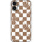 Marijuana Brown Checkered iPhone 16 Plus Skin