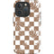 Marijuana Brown Checkered iPhone 16 Pro Impact Case