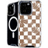 Marijuana Brown Checkered iPhone 16 Pro MagSafe Case