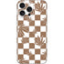 Marijuana Brown Checkered iPhone 16 Pro Max Skin