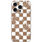 Marijuana Brown Checkered iPhone 16 Pro Skin