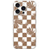 Marijuana Brown Checkered iPhone 16 Pro Skin